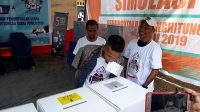 KPU Parimo Simulasi Pungut Hitung Pemilu 2019