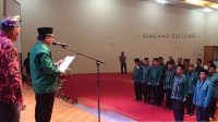 Kakanwil Mengukuhkan Pengurus KKM tingkat Provinsi Sulteng
