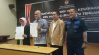 Tahapan Pemilu 2024, KPU Sulteng Teken MoU dengan Empat Komisi Negara