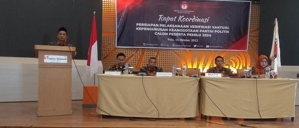 Verifikasi Faktual,  KPU Sigi: Status yang Diperoleh Tergantung Kesiapan Parpol