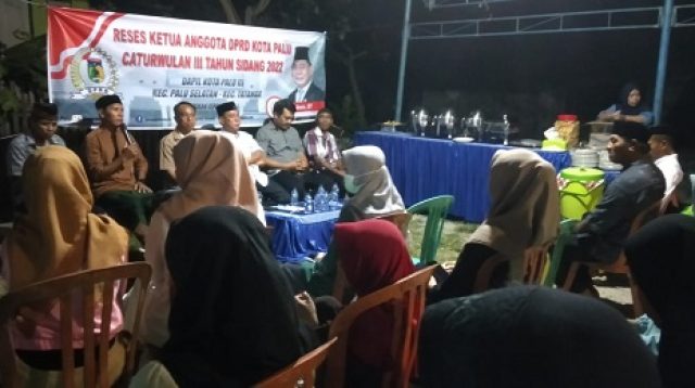 Reses di Tatura Selatan, Ketua DPRD Palu Imbau Warga Bentuk KUBE