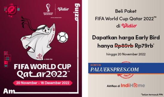 Kolaborasi IndiHome dengan Platform Vidio Siap Manjakan Penggemar FIFA World Cup 2022