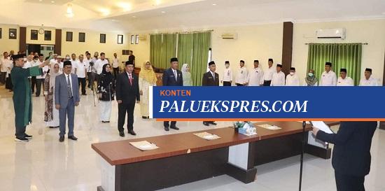 Kakanwil Kemenag Sulteng Lantik 4 Pejabat Administrator