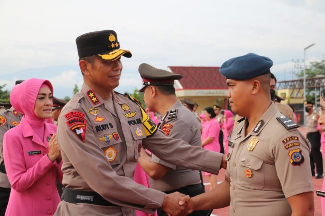 711 Personel Polda Sulteng Peroleh Kenaikan Pangkat di Awal tahun 2023