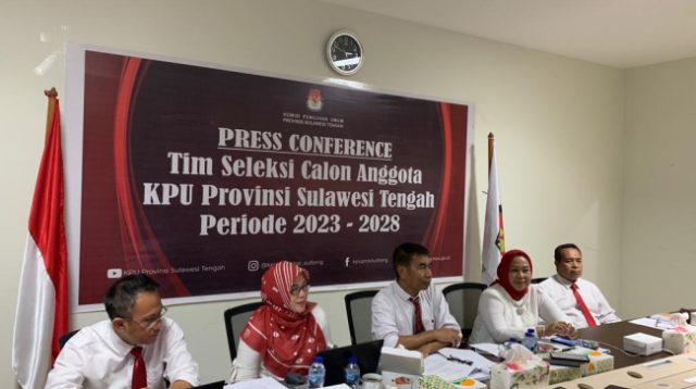 Timsel KPU Sulteng Umumkan 60 Bacalon Lulus Penelitian Administrasi