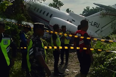 Pesawat Membawa WNA Tergelincir di Bandara Morowali