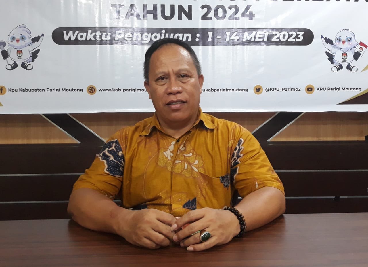 Ketua Komisi Pemilihan Umum (KPU) Kabupaten Parigi Moutong (Parimo), Dirwan Korompot. (Foto: Aswadin/PaluEkspres.com)