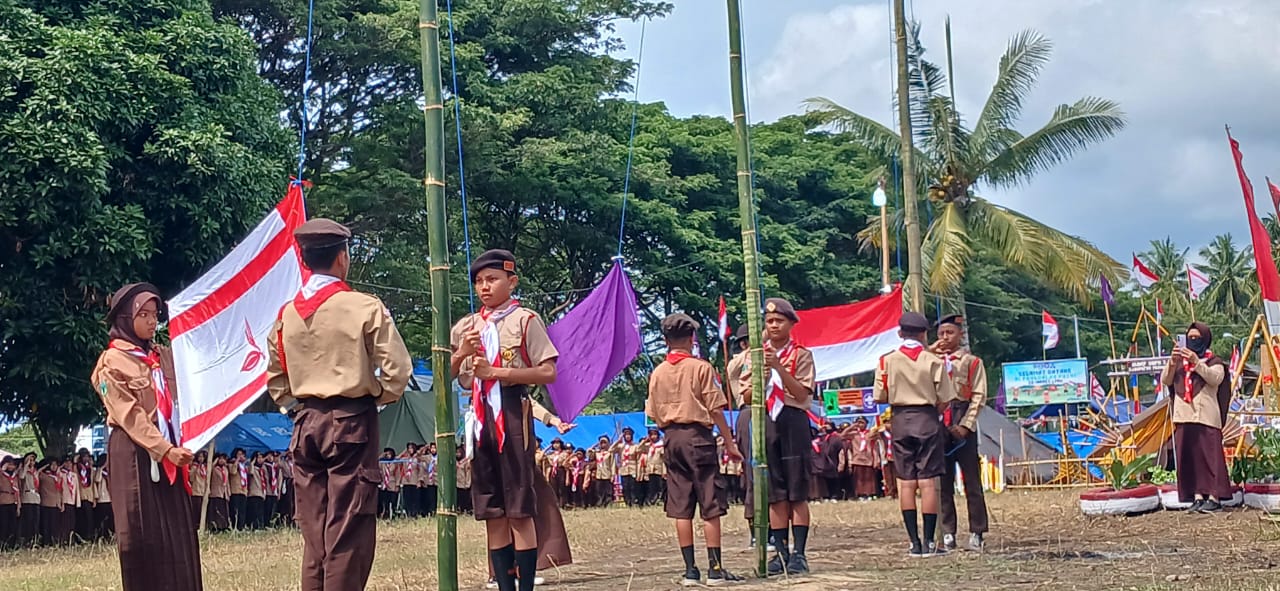 Buka Kemah Penggalang, Ini Harapan Ketua Kwarcab Pramuka Parigi Moutong.