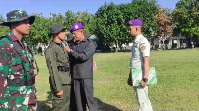 Menwa Sulteng Gelar Diklatsarmil Gabungan di Yonif 714/Sintuwu Maroso Poso.