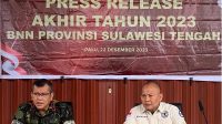 BNNP Sulteng Berhasil Amankan 1,774 Kg Sabu Selama 2023