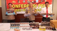 Merugikan Negara, Puluhan Ribu Rokok Ilegal Diamankan Polres Parimo