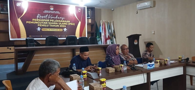 KPU Parigi Moutong Gelar Rakor Jelang PSU di Tiga TPS