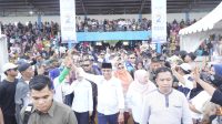 Ribuan Warga Sambut Meriah Anwar-Reny di Gelora Kilongan Permai