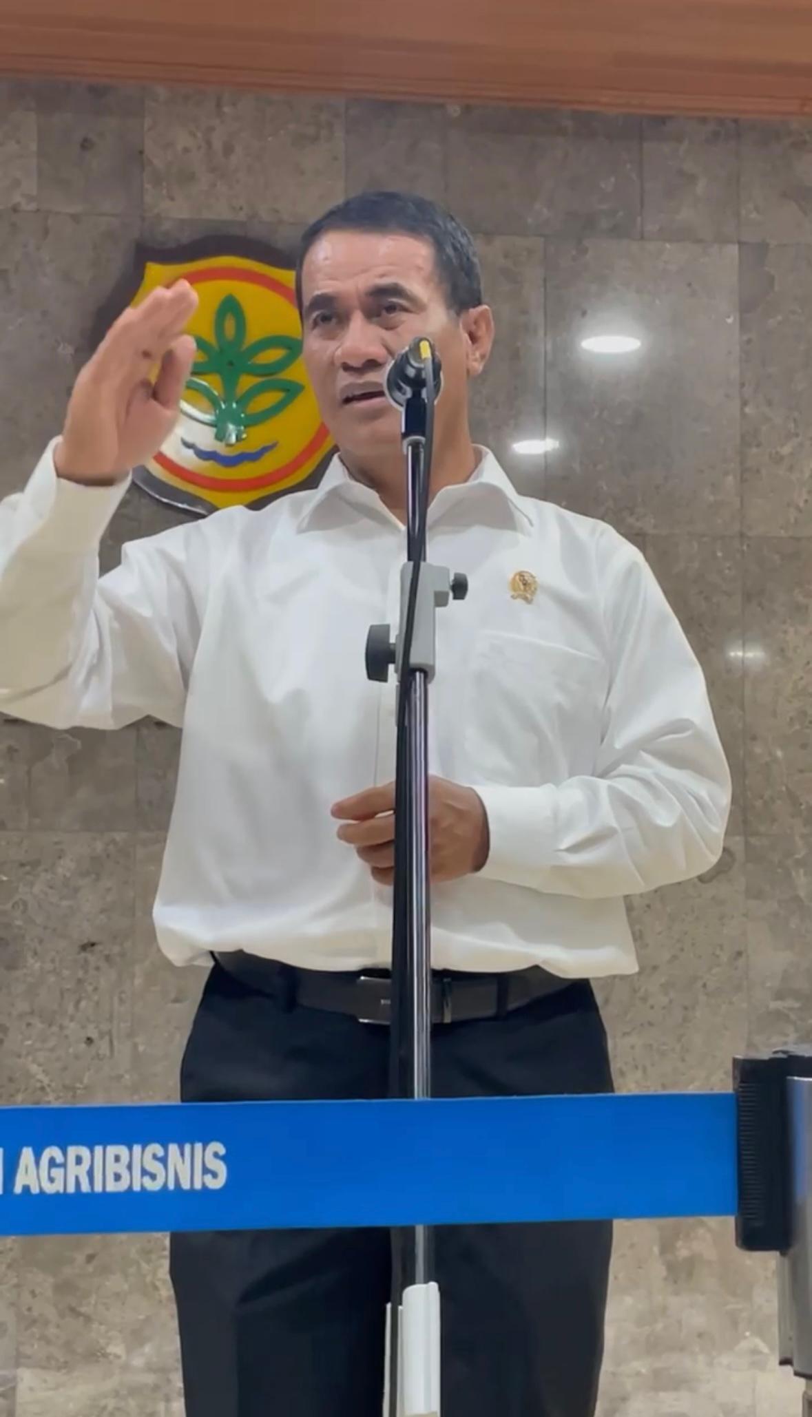 Mentan Pastikan Stok Pangan Aman Jelang Nataru