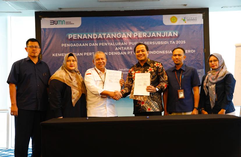 Kementan dan Pupuk Indonesia Teken Kontrak Pengadaan dan Penyaluran Pupuk Subsidi, 1 Januari 2025 Sudah Siap Disalurkan