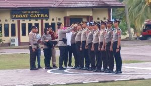 64 Personel Polres Parigi Moutong Naik Pangkat