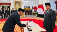 Presiden Prabowo Lantik Brian Yuliarto sebagai Mendiktisaintek