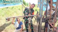 Letkol Inf Alzaki Terjun Langsung Bangun Sumur Bor di Wilayah Sasaran TMMD Kodim/Morowali
