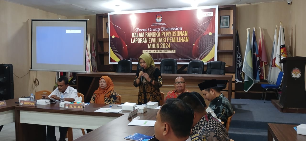KPU Parigi Moutong Gelar FGD Evaluasi Pilkada 2024