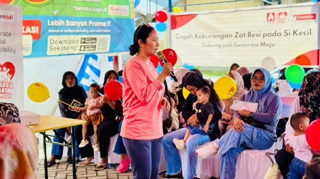 Alfamidi Palu Gandeng SGM Eksplor Edukasi Ratusan Keluarga Balita Pentingnya Zat Besi