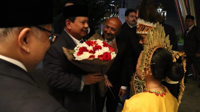 Suasana hangat dan penuh antusiasme mewarnai penyambutan Presiden Republik Indonesia Prabowo Subianto di salah satu hotel di Ankara, Rabu malam, 9 April 2025. (Foto: Wira/KJRI Istambul)