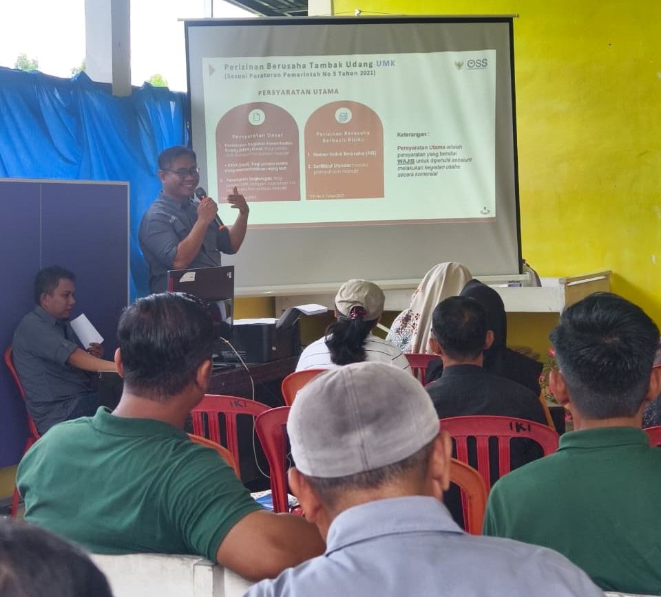 Sekolah Lapang Budidaya Udang Vaname Digelar DKP Sulteng di Parigi Moutong