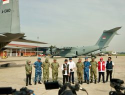 Bantuan yang Dikirim Pesawat Hercules atas Instruksi Prabowo untuk Sumbar Sudah Tiba dan Siap Disalurkan