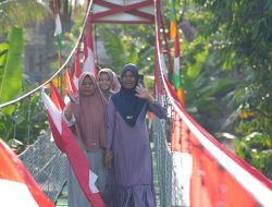 Inilah Jembatan Gantung yang Selamatkan Anak-anak dari Arus Deras Sungai Cipalebuh Garut