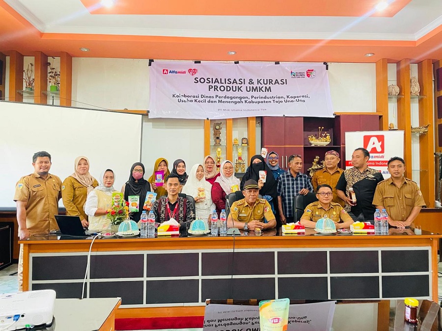 Alfamidi dan Disperindag Tojo Una-Una Gelar Sosialisasi dan Kurasi UMKM