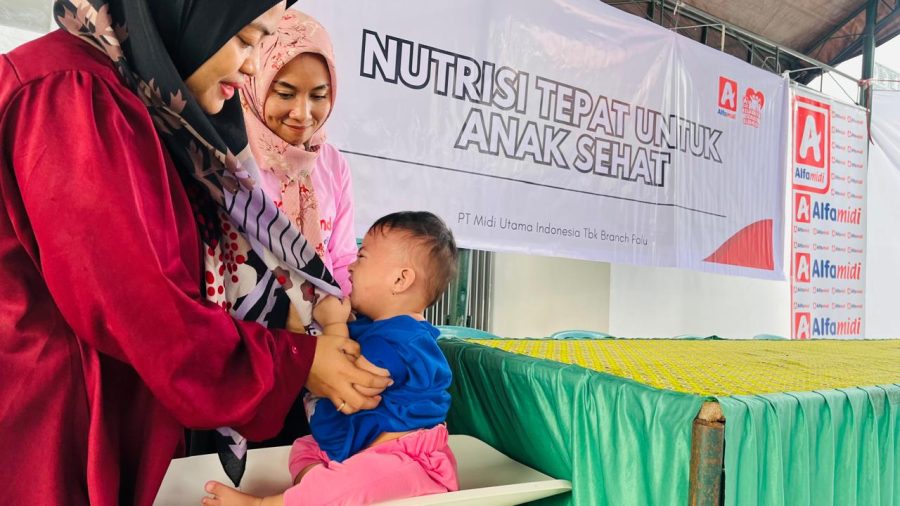 Alfamidi dan Puskesmas Kawatuna Edukasi Nutrisi Tepat Untuk Anak Sehat
