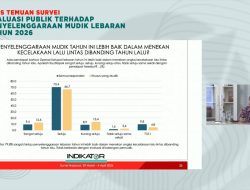 Survei Indikator: Mayoritas Pemudik Nilai Lalu Lintas Lancar dan Kecelakaan Menurun