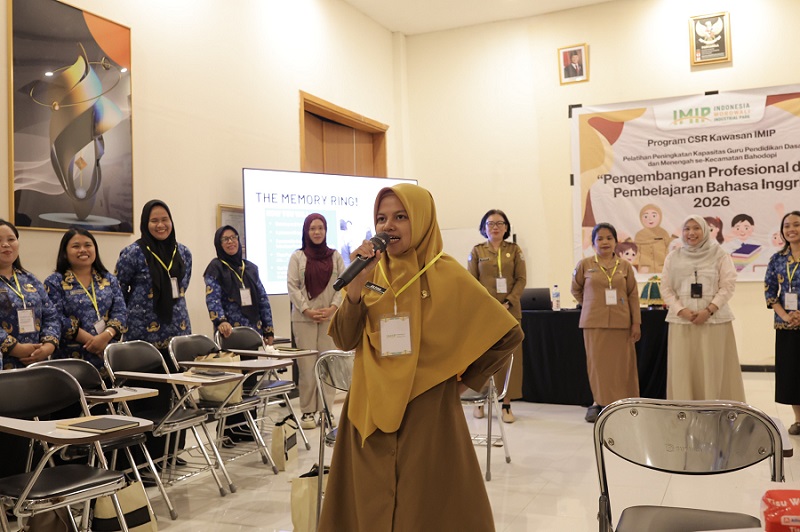 IMIP Latih 150 Guru Se-Bahodopi untuk Penguatan Kapasitas Bahasa Inggris