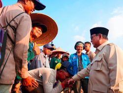 Haru Buruh Tani Lansia Rela Menunggu Prabowo Sejak Pagi, Titip Harapan Petani Makmur