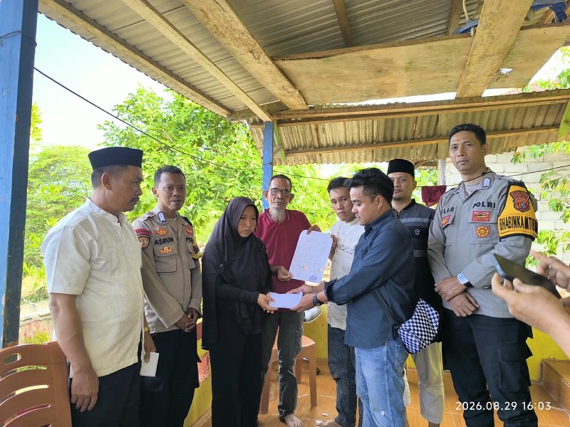 Pasca Insiden K3, PT Raihan Catur Putra Dampingi Keluarga dan Berikan Santunan