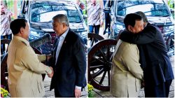 Presiden Prabowo menerima kunjungan Wakil Perdana Menteri Malaysia Ahmad Zahid Hamidi beserta rombongan di Padepokan Garuda Yaksa, Bogor, Jawa Barat, Jumat (18/9/2026).