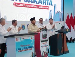 Resmikan LRT Kelapa Gading–Manggarai, Prabowo: Bukti Indonesia Mampu Kelola Aglomerasi dengan 42 Juta Penduduk