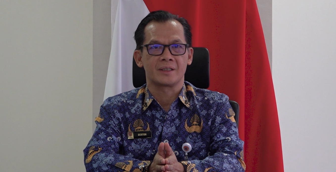 Pelaksana Tugas (Plt.) Kepala Pusat Data, Informasi, dan Komunikasi Kebencanaan BNPB Berton SP Panjaitan.