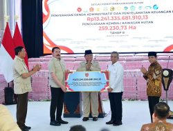 Satgas PKH Kembalikan Rp13,24 Triliun dan 259 Ribu Hektare Kawasan Hutan ke Negara