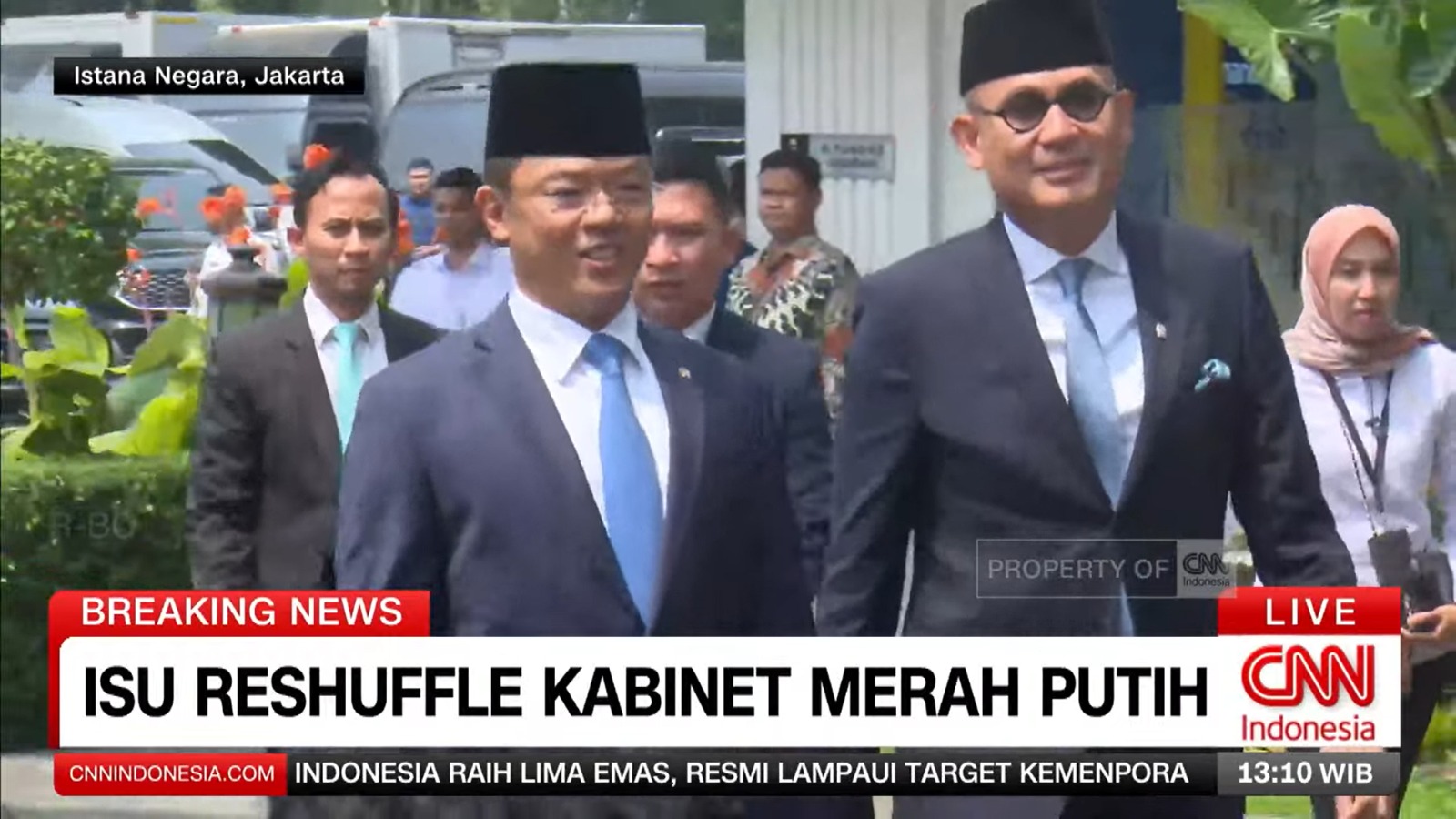 Sugiono dan Arrmanatha Nasir. (Foto: Tangkapan layar CNN Indonesia)